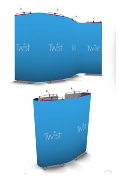 Twist 7 Panel Flexi at Focus Displays