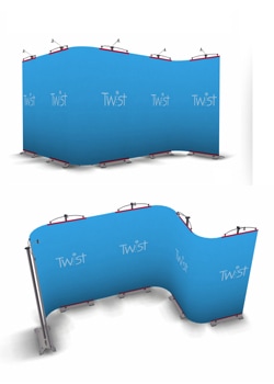 Twist 9 Panel Flexi at Focus Displays